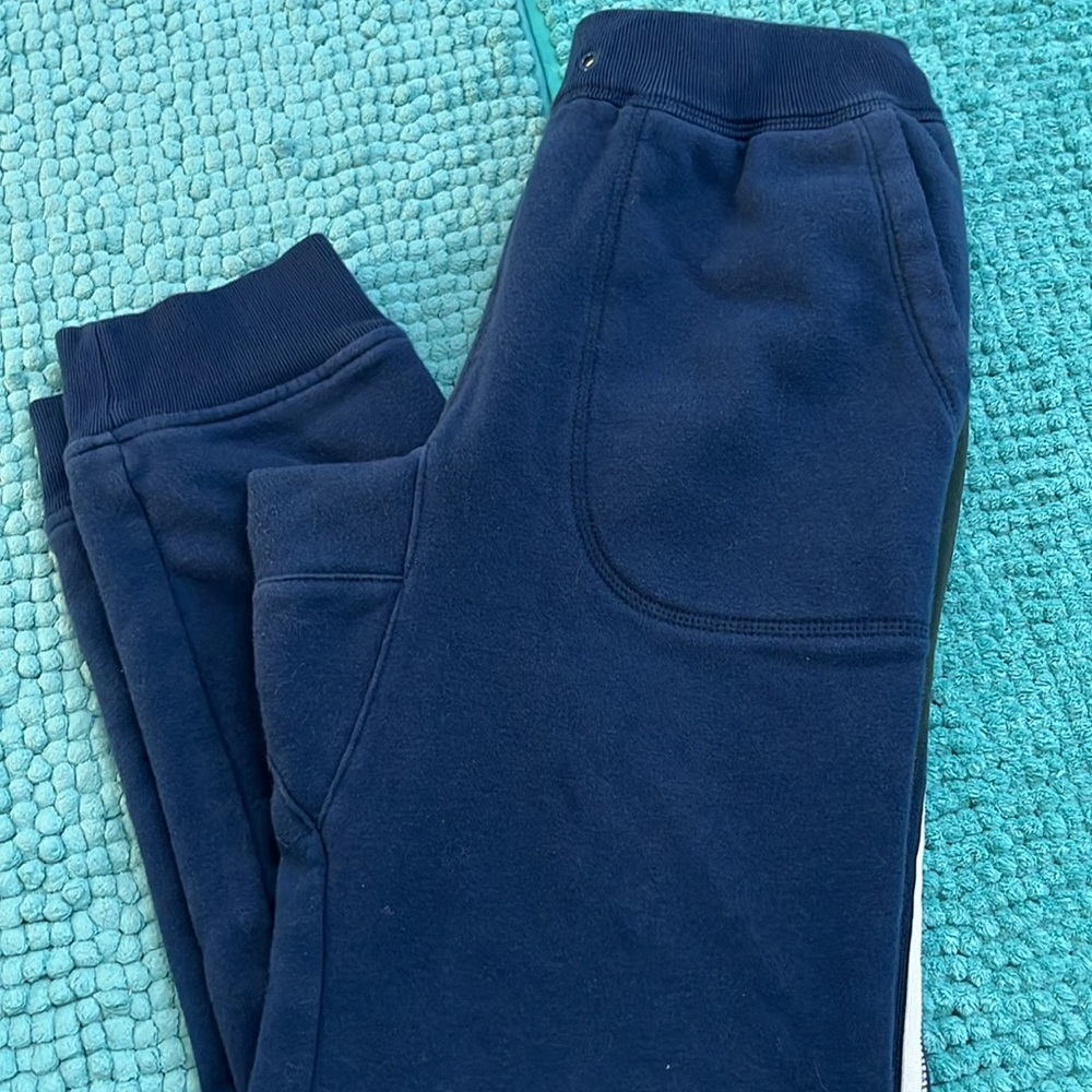 Navy blue sweatpants